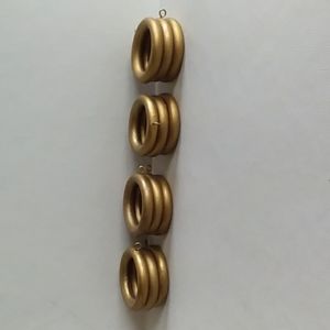 Set of 12 Gold Drapery Rings